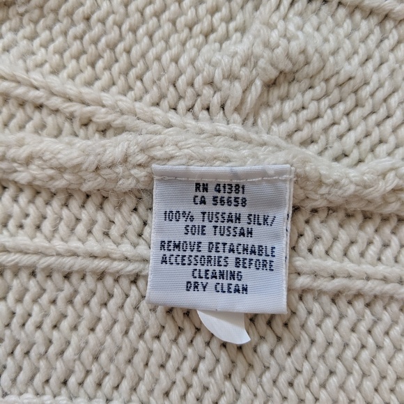 Calvin Klein Beige Open Front Cardigan Vest - Picture 8 of 8